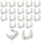 Zorveiio 1 Inch PVC Water Pipe Clamps Clips UShaped Buckles PEX Clips Pipe Hangers Clamps PEX Holder Pipe Support for Water Pipes Tubing Hoses20 Pack