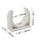 Zorveiio 1 Inch PVC Water Pipe Clamps Clips UShaped Buckles PEX Clips Pipe Hangers Clamps PEX Holder Pipe Support for Water Pipes Tubing Hoses20 Pack