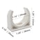 Zorveiio 1 Inch PVC Water Pipe Clamps Clips UShaped Buckles PEX Clips Pipe Hangers Clamps PEX Holder Pipe Support for Water Pipes Tubing Hoses20 Pack