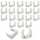 Zorveiio 1 Inch PVC Water Pipe Clamps Clips UShaped Buckles PEX Clips Pipe Hangers Clamps PEX Holder Pipe Support for Water Pipes Tubing Hoses20 Pack