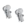 ZYAMY 2PCS 1 to 38 x1 to 38 Chain Link Fence End Rails Panel T Clips with Bolt Nuts Galvanized Steel Fence Clips Chain Link Fence Clothes Racks Fence