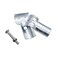 ZYAMY 2PCS 1 to 38 x1 to 38 Chain Link Fence End Rails Panel T Clips with Bolt Nuts Galvanized Steel Fence Clips Chain Link Fence Clothes Racks Fence