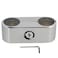 BQLZR Pipe Clamp 2Bolt DoubleEnded ClampDouble Port Pipe Clamps Used To Mount A 1 Aluminum Pipe For Clothes Drying Racks Shelves Clothing Display Racks Circular Pipe Connections