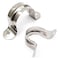 NGe Nge 15inch Rigid Pipe Strap ClampTwo Hole StrapU Bracket Tube ClipStainless Steel Heavy Duty Pipe Fasten HolderSecures Conduit20Pcs50mm For 15in Inner Diameter Water Pipe