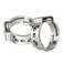 ISPINNER Pex Clamps 50pcs 34 Inch 304 Stainless Steel Cinch Crimp Rings Pinch Clamps for PEX Tubing Pipe Fitting Connections