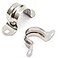 NGe Nge 34inch Rigid Pipe Strap ClampTwo Hole StrapU Bracket Tube ClipStainless Steel Heavy Duty Pipe Fasten HolderSecures Conduit50Pcs25mm