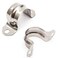 NGe Nge 34inch Rigid Pipe Strap ClampTwo Hole StrapU Bracket Tube ClipStainless Steel Heavy Duty Pipe Fasten HolderSecures Conduit50Pcs25mm