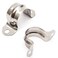 NGe Nge 34inch Rigid Pipe Strap ClampTwo Hole StrapU Bracket Tube ClipStainless Steel Heavy Duty Pipe Fasten HolderSecures Conduit50Pcs25mm
