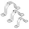 ISPINNER 25pcs M25 Stainless Steel Rigid Pipe Strap for 1 Inch Hose OD 2 Holes Cable U Bracket Clamp Hanger Tube Strap Tension Clips