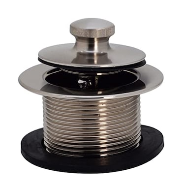Westbrass Twist Close 112 NPSM Coarse Thread Bath Drain Stainless Steel D33120