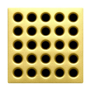 Ebbe E4402 Square Shower Drain Grate Satin Gold