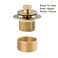 Artiwell Push Lock Tub Trim Set with SingleHole Overflow Faceplate Bathtub Conversion Kit Assembly with Conversion Bar Universal FineCoarse Thread No Putty Installation Polished Brass