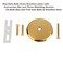 Artiwell Push Lock Tub Trim Set with SingleHole Overflow Faceplate Bathtub Conversion Kit Assembly with Conversion Bar Universal FineCoarse Thread No Putty Installation Polished Brass