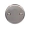 Westbrass R32907 318 TwoHole Bathtub Overflow Faceplate and Screws Satin Nickel