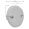 Westbrass R32907 318 TwoHole Bathtub Overflow Faceplate and Screws Satin Nickel