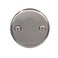 Westbrass R32907 318 TwoHole Bathtub Overflow Faceplate and Screws Satin Nickel