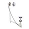 Westbrass Tubular 35 in Cable Drive Bath Waste Polished Chrome D50P35TLE26