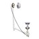 Westbrass Tubular 35 in Cable Drive Bath Waste Polished Chrome D50P35TLE26