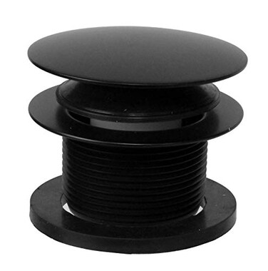 Westbrass D398R62 112 NPSM Coarse Thread Mushroom TipToe Bathtub Drain Stopper Matte Black