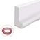 Ejoycos Collapsible Shower Threshold Water Dam Buthtub Water Stopper Shower Barrier Rubber Dam Silicon Water Blocker Dry and Wet Separation for Bathroom 39Inch