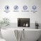 Bernkot Stainless Steel Shower Niche 18 X 12 Matte Black with Led Light Waterproof No Tile Need Shower Niche for Bathroom Storage Recessed Wall Niches