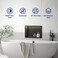 Bernkot Stainless Steel Shower Niche 18 X 12 Matte Black with Led Light Waterproof No Tile Need Shower Niche for Bathroom Storage Recessed Wall Niches