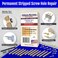 ZZEM SCREW 12PK 9x3 Brass Screws Permanent Door Hinge Repair Kit Easy Stripped Screw Hole Fix Reinforce Hinges Strike Plates Door Jamb Quickly Fix Stripped Hinge Screws Made in USA