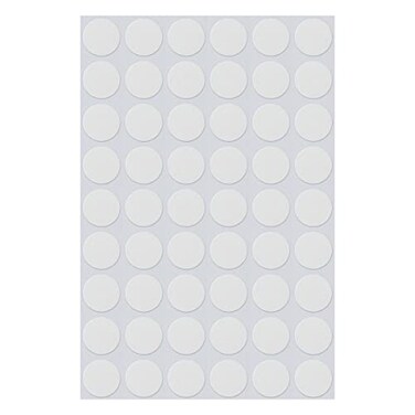 FOCMKEAS 54 PCS SelfAdhesive Screw Hole Stickers Plastic Screw Covers Caps Textured Wood Cover 21mm082 Dia For Wooden Furniture White