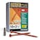Deck Plus 312 Inch Epoxy Coated Exterior Wood and Fence Screws 10 x 312 TorxStar Drive Included Coarse Thread Outdoor Rust Resistant Decking Screw Red 1lb Box 55 Pieces 48435