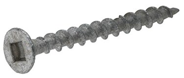 Hillman 47748 Galvanized Deck Screws 6 x 158 Inch Square Drive Corrosion Resistant Outdoor Wood Screws for Pressure Treated Lumber ACQ CA CCA Compatible