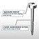Kreg Zinc PocketHole Screws SPSF075100 34Inch Fine Thread Pan Head Indoor 100 Count