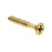 PRIME-LINE PrimeLine 9034313 Wood Screws Flat Head Phillips Drive 4 X 34 In Solid Brass 100 Pack