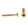 PRIME-LINE PrimeLine 9034313 Wood Screws Flat Head Phillips Drive 4 X 34 In Solid Brass 100 Pack