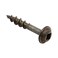Rok Hardware 8 x 1 Pocket Hole Deck Screws Square Drive Round Washer Head Wood Deep Coarse 100 Pack