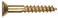 Hillman The Group 1902 4 X 1 in Brass Flat Head Slotted Wood Screw 48Pack