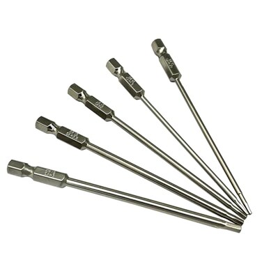 Nuofany 5Packs RC Hex Driver Bit Set 127mm 15mm 20mm 25mm 30mm Hex Head Allen Wrench Drill Bit Set for Screwdrivers Electric ScrewgunPower Drill