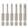 Toolcool 6 Pcs Slotted Screwdriver Bit Set Magnetic Flat Head Bits 2060mm 14 Inch Hex Shank 2 Inch Long