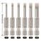 Toolcool 6 Pcs Slotted Screwdriver Bit Set Magnetic Flat Head Bits 2060mm 14 Inch Hex Shank 2 Inch Long