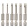 Toolcool 6 Pcs Slotted Screwdriver Bit Set Magnetic Flat Head Bits 2060mm 14 Inch Hex Shank 2 Inch Long