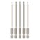 Toolcool Allen Wrench Drill Bits Metric Hex Bit Set Allen Bit Set Hex Head Drill Bit Set H25 Magnetic 14 Inch Hex Shank 4 Inch Long 5 Pieces