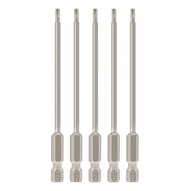 Toolcool Allen Wrench Drill Bits Metric Hex Bit Set Allen Bit Set Hex Head Drill Bit Set H25 Magnetic 14 Inch Hex Shank 4 Inch Long 5 Pieces