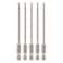 Toolcool Allen Wrench Drill Bits Metric Hex Bit Set Allen Bit Set Hex Head Drill Bit Set H25 Magnetic 14 Inch Hex Shank 4 Inch Long 5 Pieces