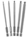 Aracombie 5pcs Ball End Allen Wrench Bits Ball Head Hex Set 25mm6mm Metric Ball End Screwdriver Bit Set S2 Steel Hex Head Allen Wrench Drill Bit Set Magnetic 14 Inch Hex Shank Driver Bit Set