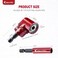 ColumPRO 105 Degree Right Angle Drill Screwdriver Bit Set 14 Hex Shank Right Angle Drill Attachment with 4PCS PZ2 PH2 Screwdriver bits and bit holder