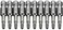 COMOK 10pcs 50mm Long 14 Inch Hex Shank T15 Torx Head Magnetic Screw Driver Bit Set Security Tamper Proof Star 6 Point Screwdriver Kit Tools