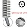 COMOK 10pcs 50mm Long 14 Inch Hex Shank T15 Torx Head Magnetic Screw Driver Bit Set Security Tamper Proof Star 6 Point Screwdriver Kit Tools