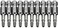 COMOK 10pcs 50mm Long 14 Inch Hex Shank T15 Torx Head Magnetic Screw Driver Bit Set Security Tamper Proof Star 6 Point Screwdriver Kit Tools
