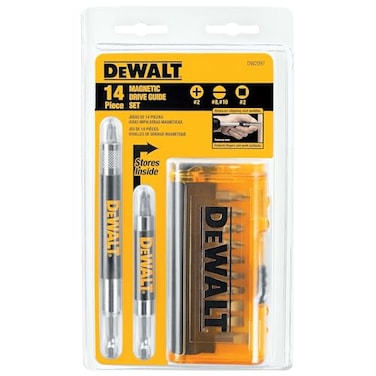 DEWALT Screwdriver Bit Set Magnetic Drive Guide 14Piece Pack of 1 DW2097CS