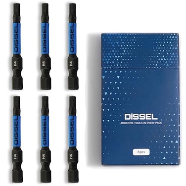 DiSSEL 4mm Hex Bit Set Metric Magnetic 4 mm Allen Wrench Durable S2 Steel Hex Driver for Bike Furniture RC Repairs 6pc Impact Grade Allen Bits Designed for Precision and Durability