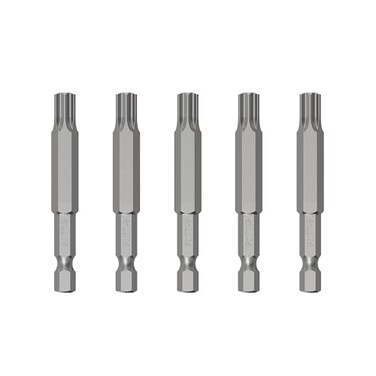 FOCMKEAS 5PCS T45 Magnetic Tamper Proof Torx Screwdriver Bits 14 Inch Hex Shank 2 Inch Length S2 Steel Security Drill Torx Head Drill Screw Driver Tools50mm Long Star 6 Point